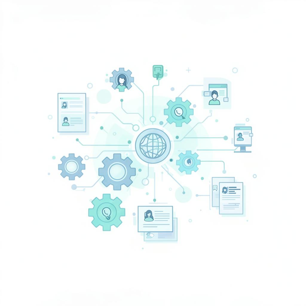 Custom AI workflow illustration